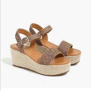J. Crew Shoes Wedge Leopard